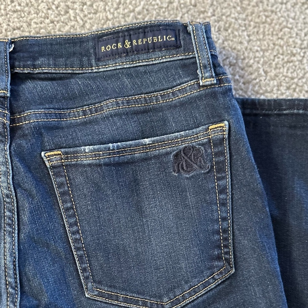 Rock & republic skinny leg jeans size 8 - Picture 6 of 6